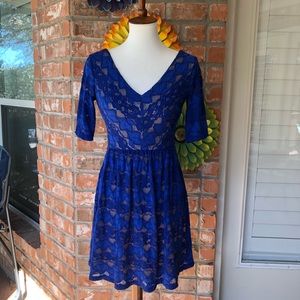 SOLD 🚨B. Darlin Lace Blue Dress